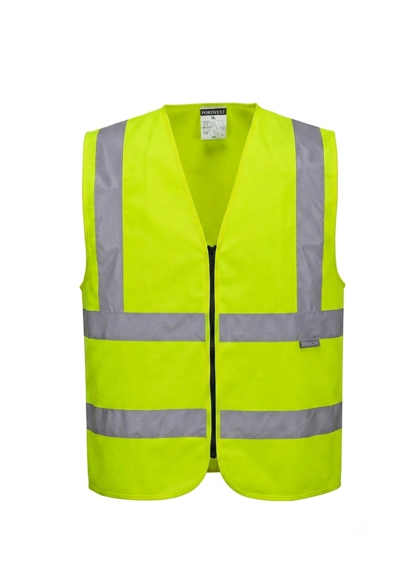 Reflective Vest With Zip