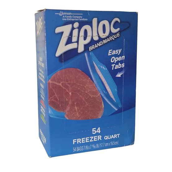 ZIPLOC STORAGE AND FREEZER BAGS 11.7cm x 19.5cm