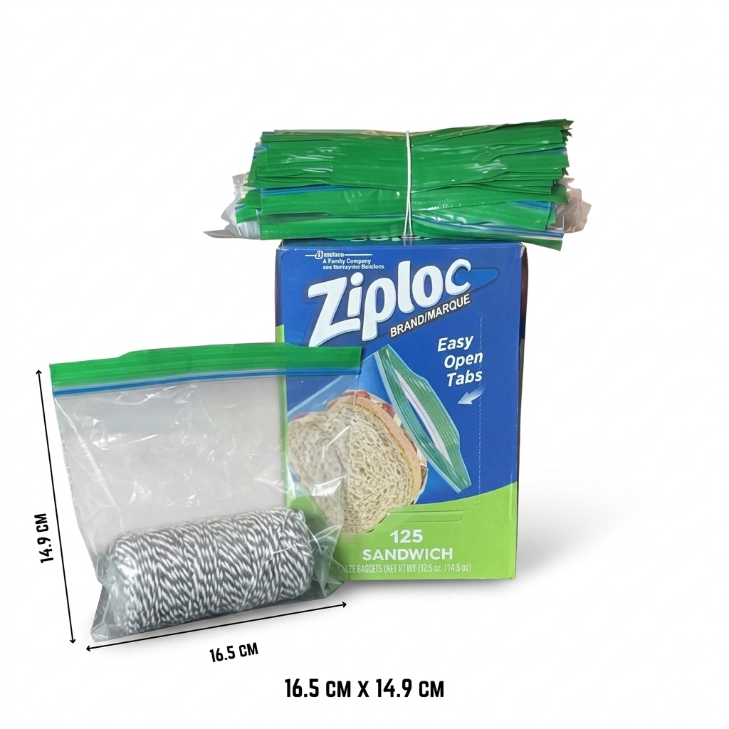 Sandwish Ziplock Bag 16.5cm x 14.9cm